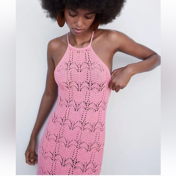 SOLD. NWT House of Harlow 1960 Crochet knit dress in daffodil 🌼 yellow - Picture 9 of 11